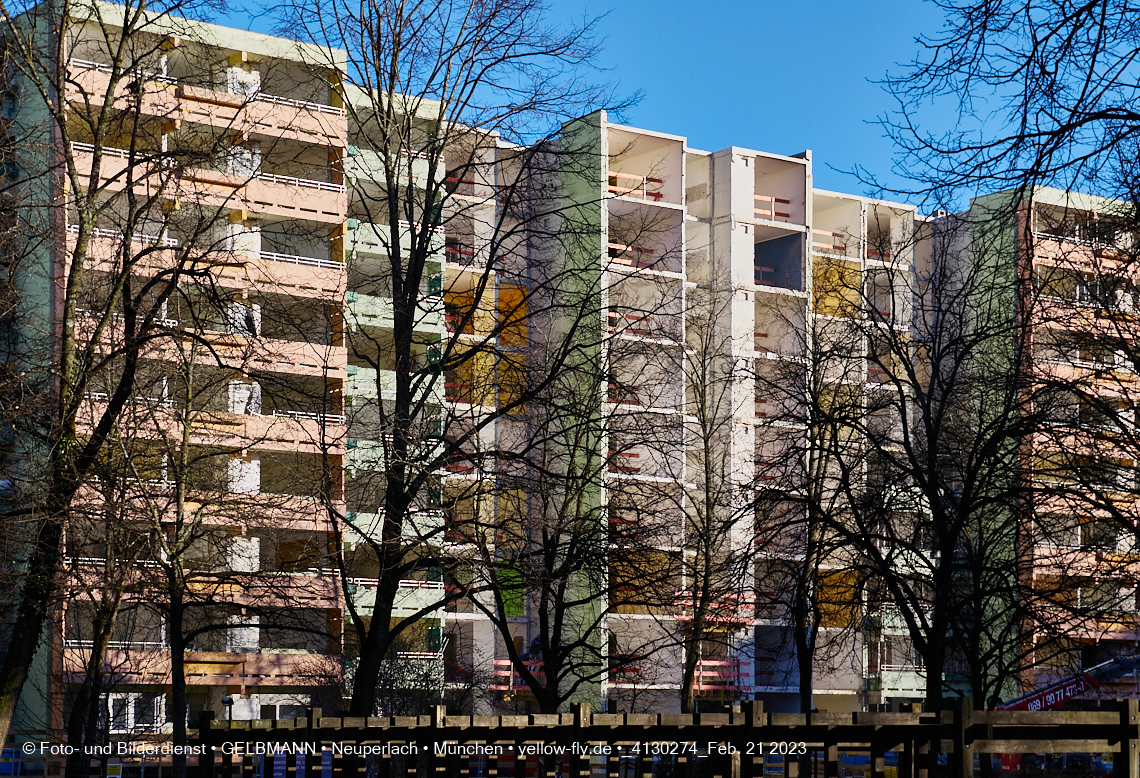 21.02.2023 -  Mega-Sanierung in der Kurt-Eisner-Straße in Neuperlach